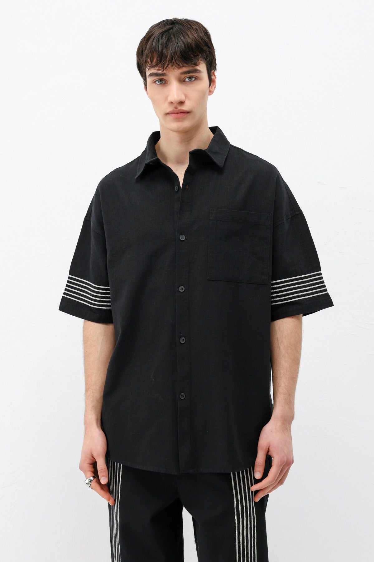 Oversize Keten Alt Üst Takım