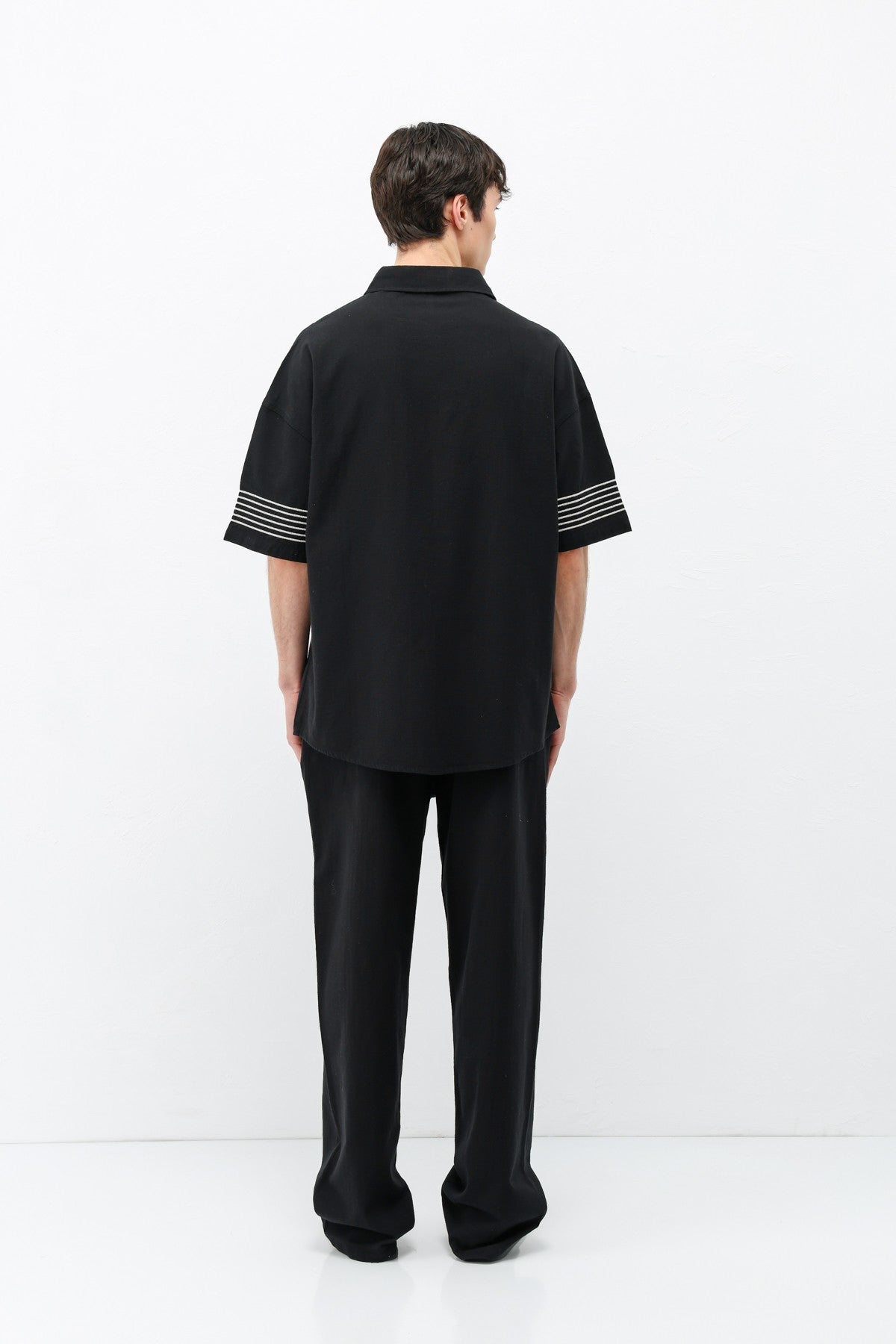 Oversize Keten Alt Üst Takım