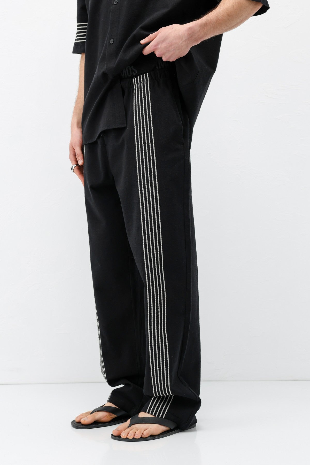 Oversize Keten Alt Üst Takım