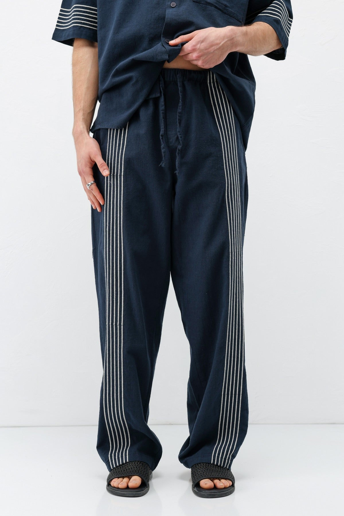 Oversize Keten Alt Üst Takım