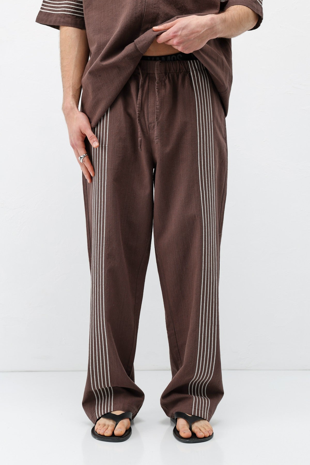Oversize Keten Alt Üst Takım