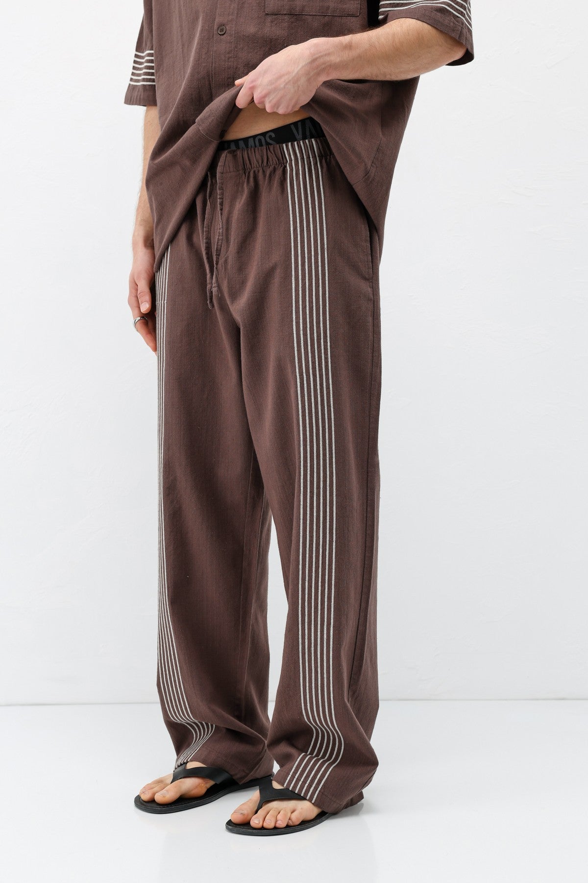 Oversize Keten Alt Üst Takım
