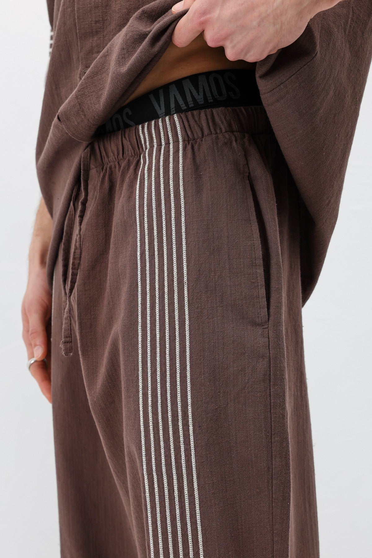 Oversize Keten Alt Üst Takım