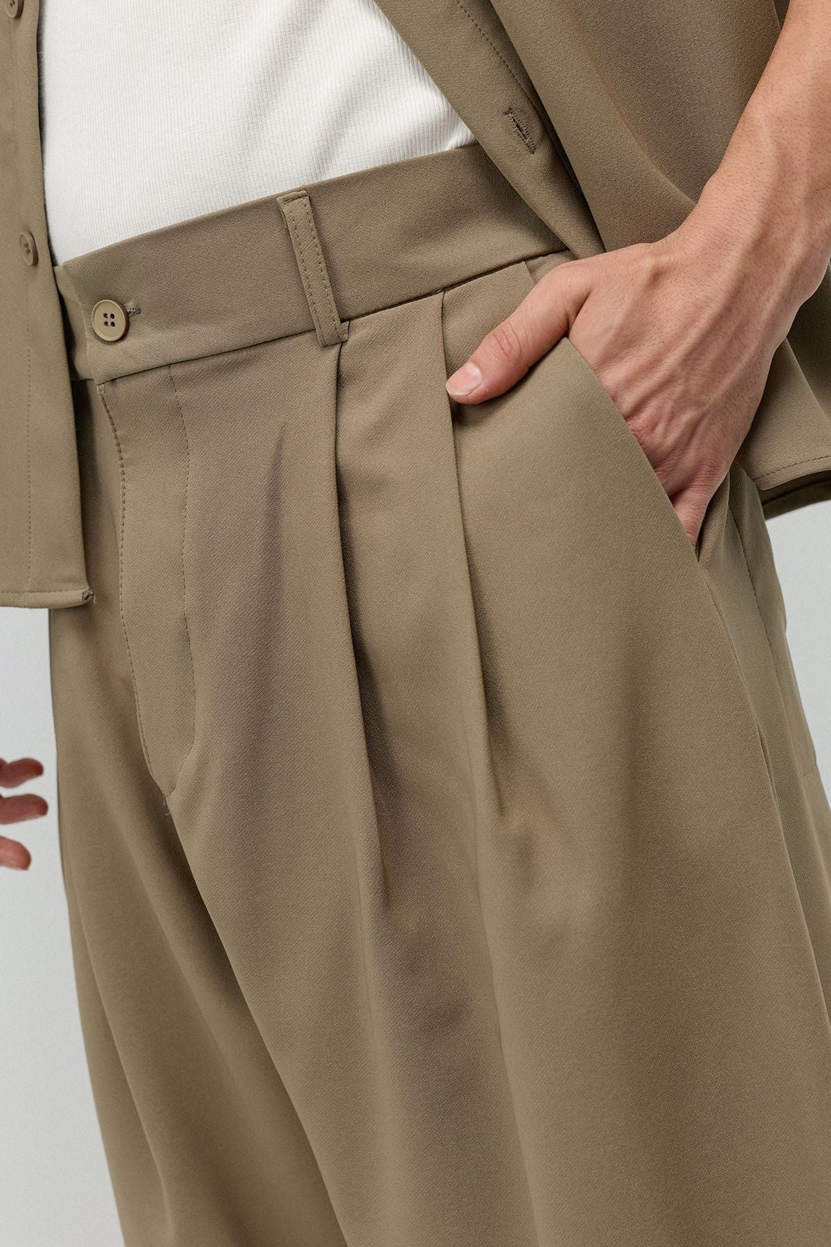 Relaxed Fit Oversize Gömlekli Pantolon Takım