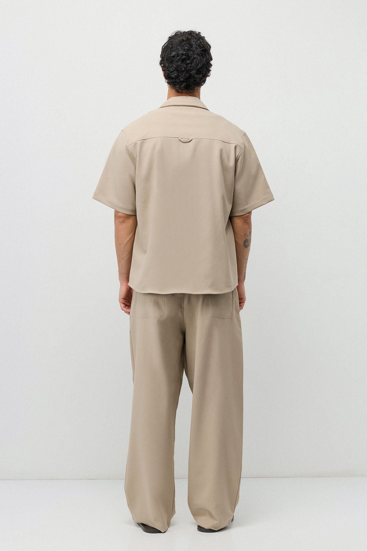 Relaxed Fit Oversize Gömlekli Pantolon Takım