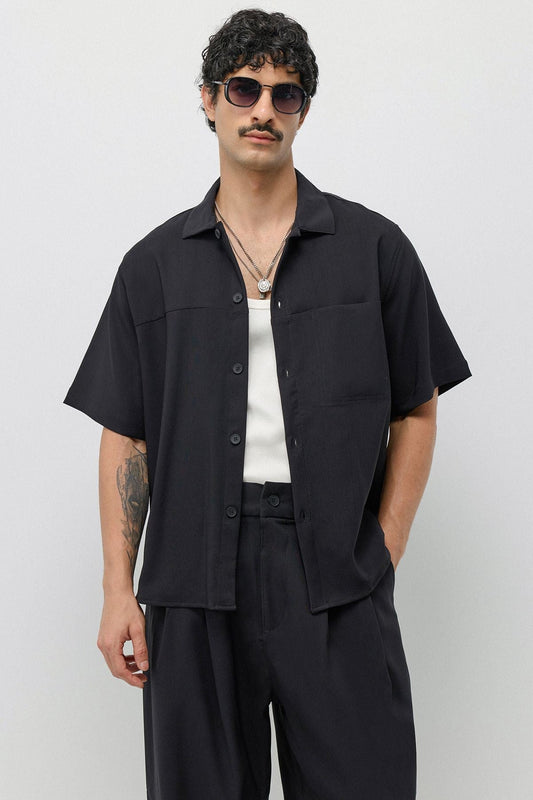 Relaxed Fit Oversize Gömlekli Pantolon Takım