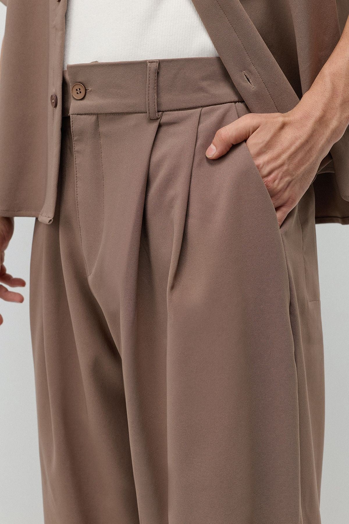 Relaxed Fit Oversize Gömlekli Pantolon Takım