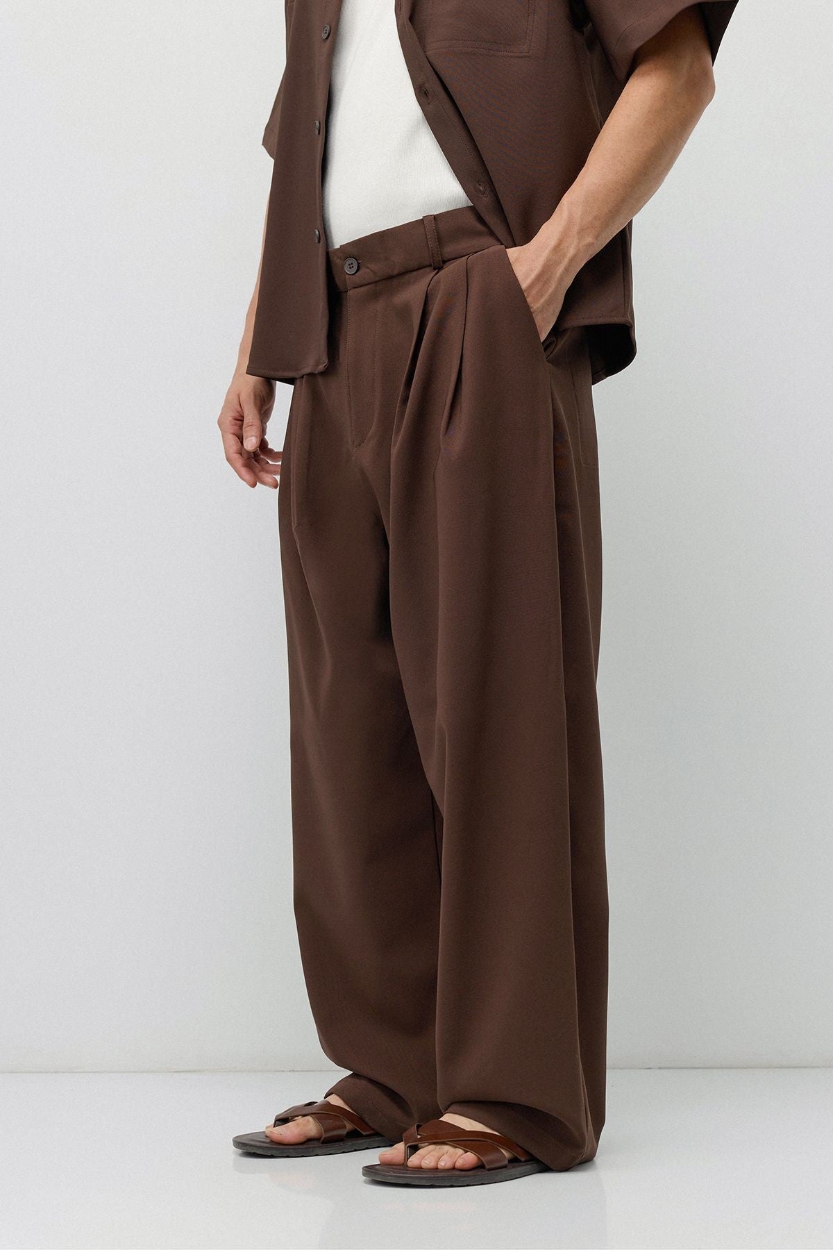 Relaxed Fit Oversize Gömlekli Pantolon Takım