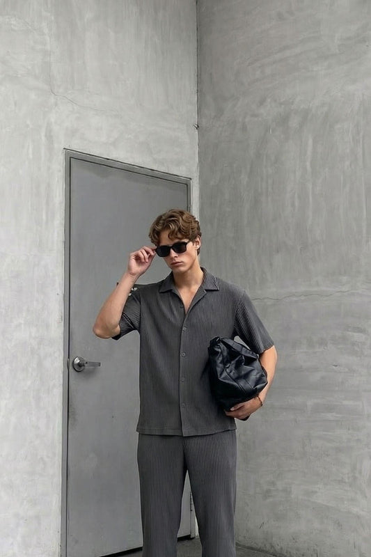 Fitilli Oversize Gömlek