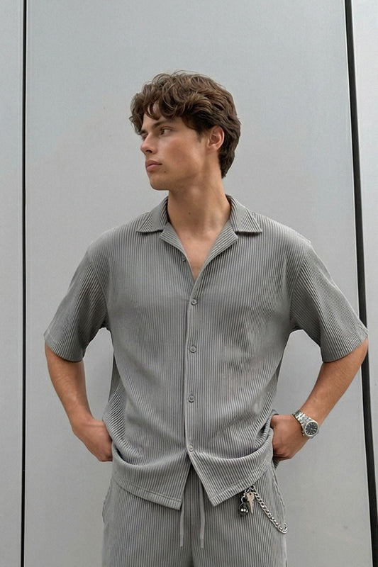 Fitilli Oversize Gömlek